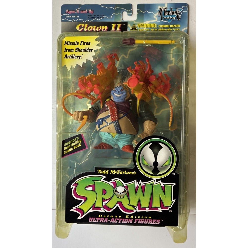 Spawn CLOWN II Action Figure VTG DELUXE EDITION 1996 McFarlane Toys (53E)